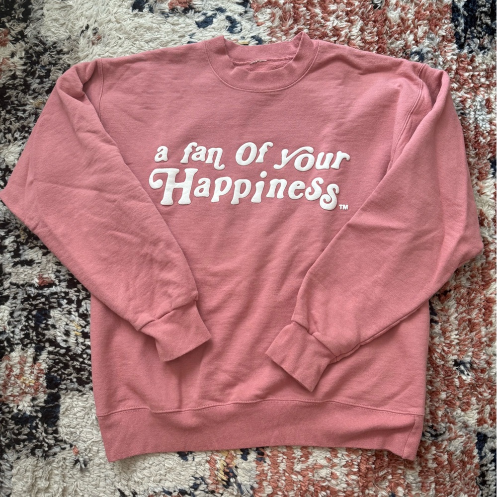 Clasé Pink "A Fan of Your Happiness" Crewneck Sweatshirt